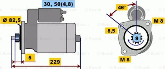 BOSCH 0 001 107 094 - Démarreur cwaw.fr