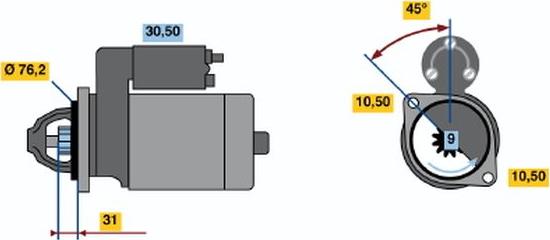 BOSCH 0001107058 - Démarreur cwaw.fr