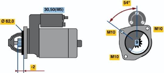 BOSCH 0001107063 - Démarreur cwaw.fr