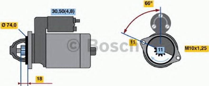 BOSCH 0 001 107 088 - Démarreur cwaw.fr