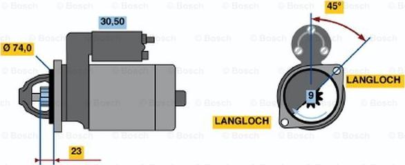 BOSCH 0 001 108 181 - Démarreur cwaw.fr