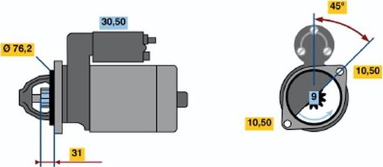 BOSCH 0001115042 - Démarreur cwaw.fr