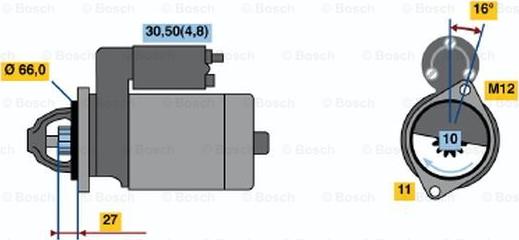 BOSCH 0 001 115 056 - Démarreur cwaw.fr