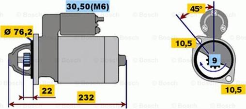 BOSCH 0 001 115 039 - Démarreur cwaw.fr