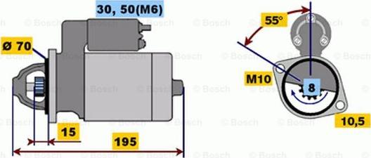 BOSCH 0 001 116 006 - Démarreur cwaw.fr