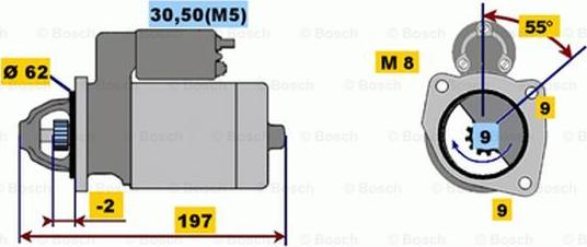 BOSCH 0 001 116 003 - Démarreur cwaw.fr