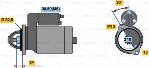 BOSCH 0 001 110 060 - Démarreur cwaw.fr