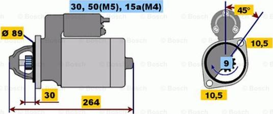 BOSCH 0 001 110 011 - Démarreur cwaw.fr