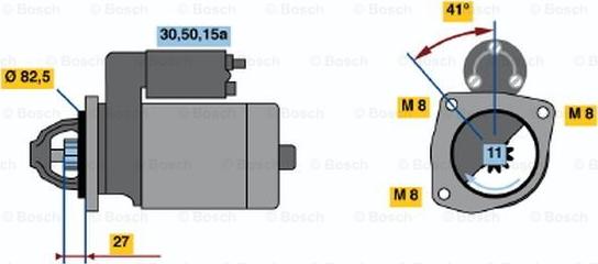 BOSCH 0 001 110 083 - Démarreur cwaw.fr