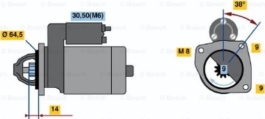 BOSCH 0 001 113 006 - Démarreur cwaw.fr