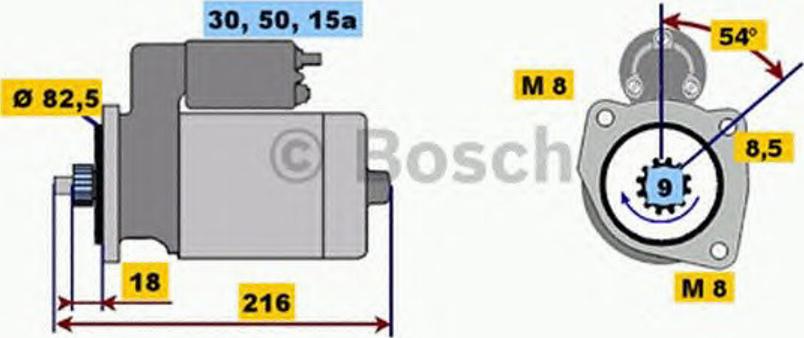 BOSCH 0 001 113 001 - Démarreur cwaw.fr