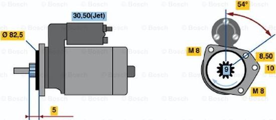 BOSCH 0 001 112 044 - Démarreur cwaw.fr