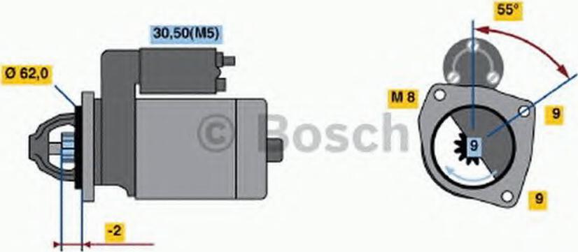 BOSCH 0001112041 - Démarreur cwaw.fr