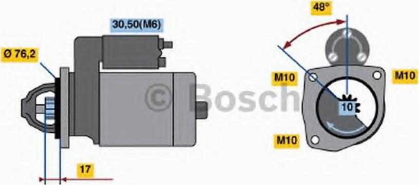 BOSCH 0001112033 - Démarreur cwaw.fr