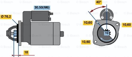 BOSCH 0 001 112 020 - Démarreur cwaw.fr