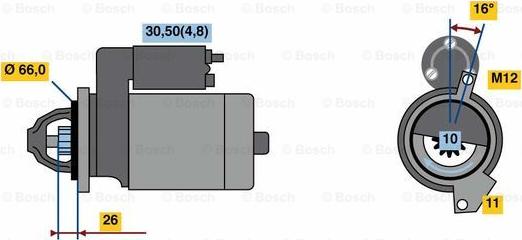 BOSCH 0 001 139 019 - Démarreur cwaw.fr