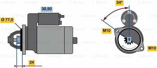 BOSCH 0 001 138 017 - Démarreur cwaw.fr