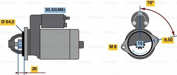 BOSCH 0 001 138 029 - Démarreur cwaw.fr