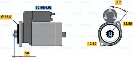 BOSCH 0 001 124 024 - Démarreur cwaw.fr