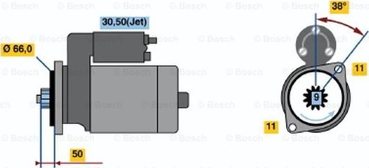 BOSCH 0 001 124 022 - Démarreur cwaw.fr