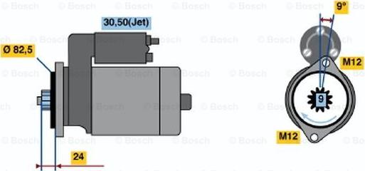 BOSCH 0 001 125 513 - Démarreur cwaw.fr