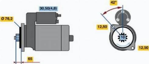 BOSCH 0 001 123 015 - Démarreur cwaw.fr