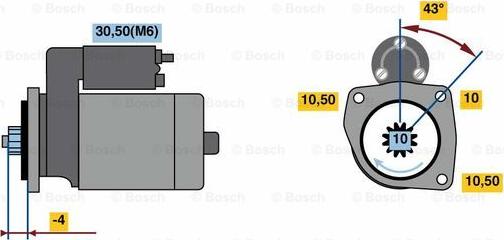 BOSCH 0 001 121 427 - Démarreur cwaw.fr