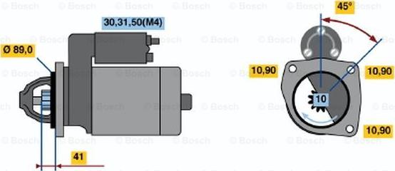 BOSCH 0 001 368 083 - Démarreur cwaw.fr