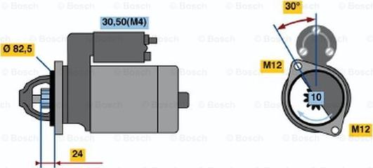 BOSCH 0 001 363 123 - Démarreur cwaw.fr