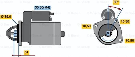 BOSCH 0 001 362 051 - Démarreur cwaw.fr