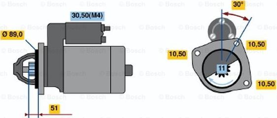 BOSCH 0 001 362 052 - Démarreur cwaw.fr