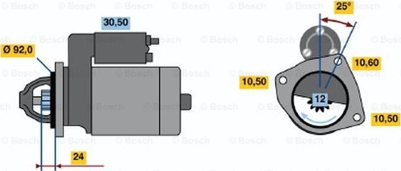 BOSCH 0 001 362 307 - Démarreur cwaw.fr