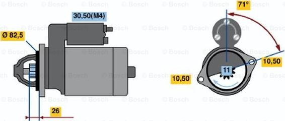 BOSCH 0 001 362 702 - Démarreur cwaw.fr