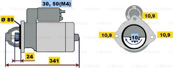 BOSCH 0 001 367 051 - Démarreur cwaw.fr