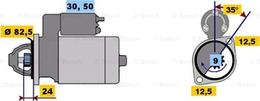 BOSCH 0 001 367 005 - Démarreur cwaw.fr