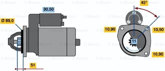 BOSCH 0 001 367 032 - Démarreur cwaw.fr