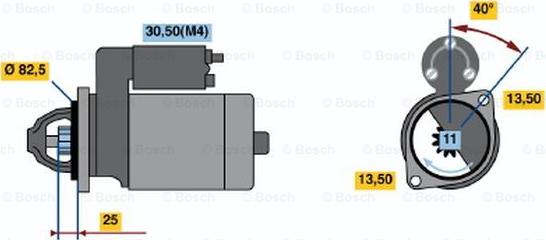 BOSCH 0 001 367 024 - Démarreur cwaw.fr