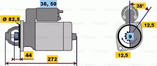 BOSCH 0 001 314 046 - Démarreur cwaw.fr