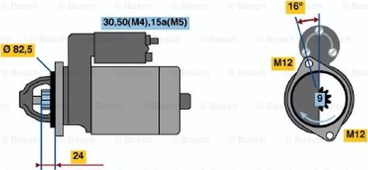 BOSCH 0 001 314 041 - Démarreur cwaw.fr