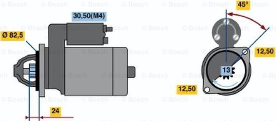 BOSCH 0 001 314 031 - Démarreur cwaw.fr