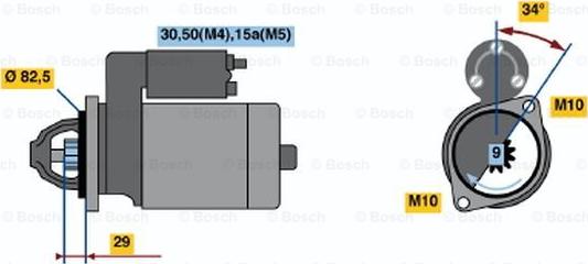 BOSCH 0 001 314 027 - Démarreur cwaw.fr