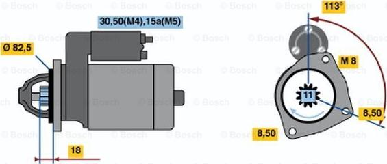 BOSCH 0 001 316 010 - Démarreur cwaw.fr