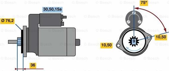 BOSCH 0 001 312 111 - Démarreur cwaw.fr