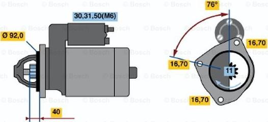 BOSCH 0 986 018 800 - Démarreur cwaw.fr