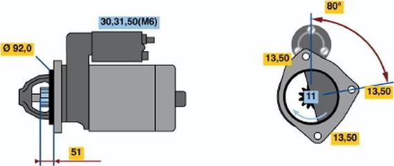 BOSCH 0001371019 - Démarreur cwaw.fr