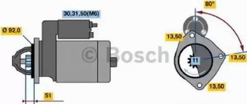 BOSCH 0 001 371 119 - Démarreur cwaw.fr