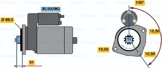 BOSCH 0 001 241 008 - Démarreur cwaw.fr