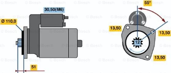 BOSCH 0 001 241 007 - Démarreur cwaw.fr