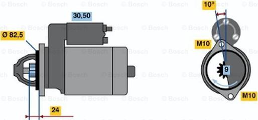 BOSCH 0 001 219 008 - Démarreur cwaw.fr