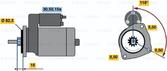 BOSCH 0 001 211 218 - Démarreur cwaw.fr